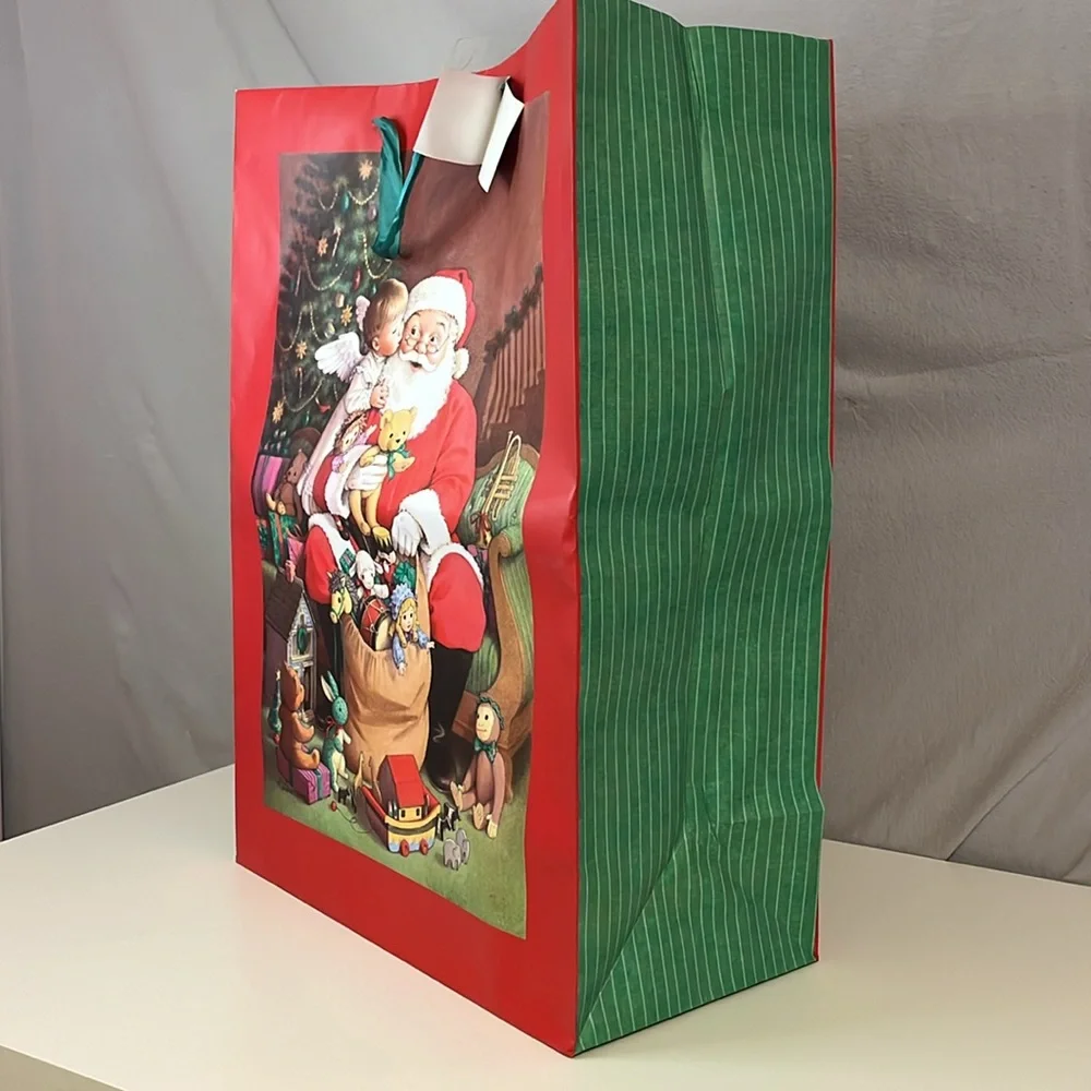 Collection of 9 Holiday Gift Bags (Cloth and Paper)